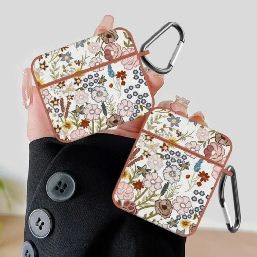 Fresh‎ Flowers PU LeatherCase For AirPods